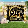 Large glittering powder background cloth, for party use - 25th birthday decoration, wall decoration, birthday decoration