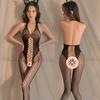 Sex underwear neck one-piece mesh clothes show chest hollow sex underwear open backless temptation 1