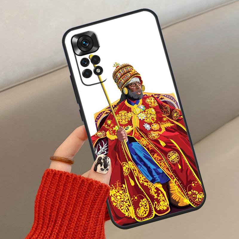 Emperor Menelik II of Ethiopia Case For Xiaomi Redmi Note 14 13 12 10 11 15 Pro Plus Cover For Redmi 15 15C 13C 10C 12C 14C