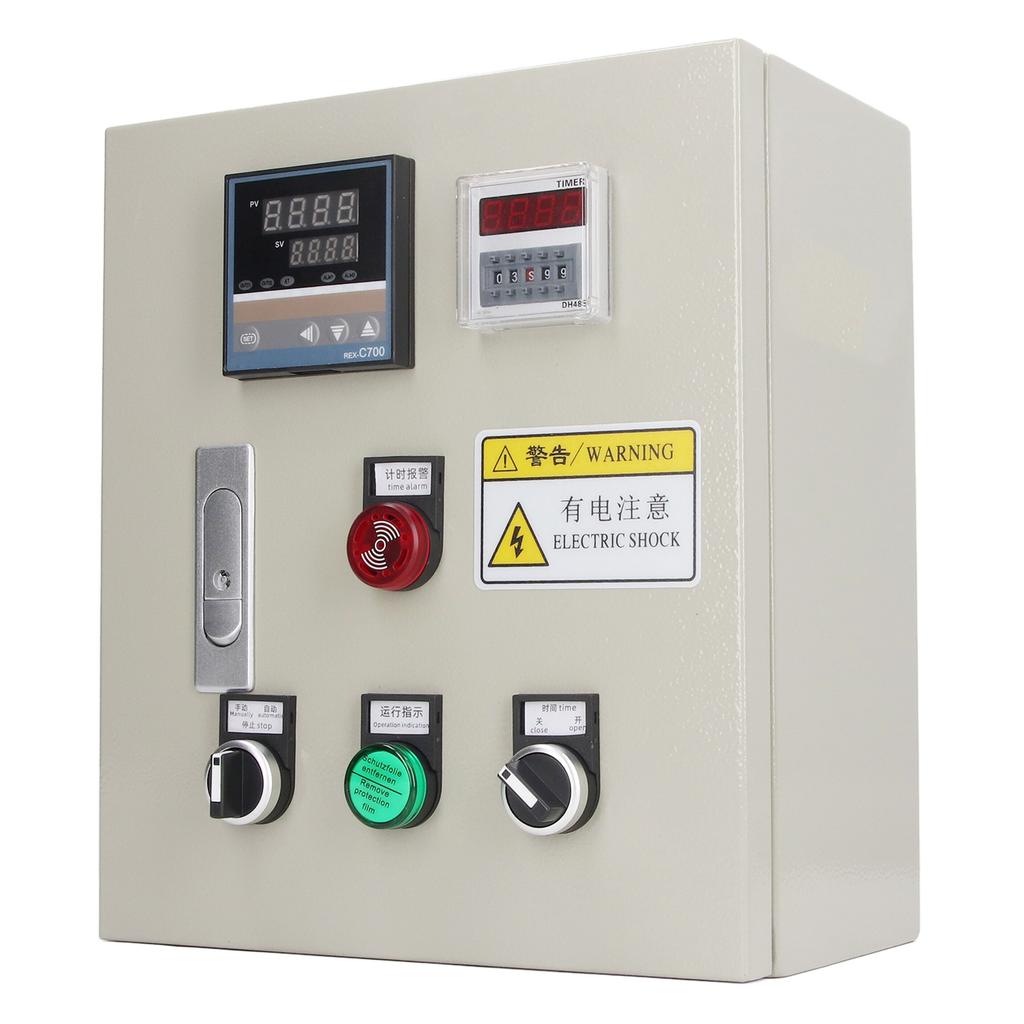 PID Temperature Controller 7.5KW High Accuracy Digital Tube Display Thermostatic Control Box with Thermocouple AC 380V