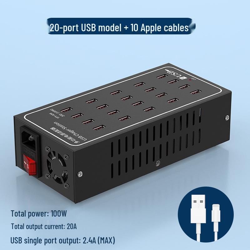Multi-Port USB Fast Charger: Smart Desktop Charging Station for Multiple Devices
