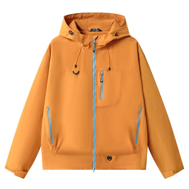 Unisex 7870 Outdoor-Jacke: Winddichter, wasserdichter Kapuzenmantel für Teenager, Männer und Frauen - Perfekt für Bergsteigen im Frühling und Herbst.