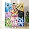 The Picture Showcases Eevee and Its Evolution Forms Arranged by Type. for All Seasons Blanket Lunch Break Throw Gift