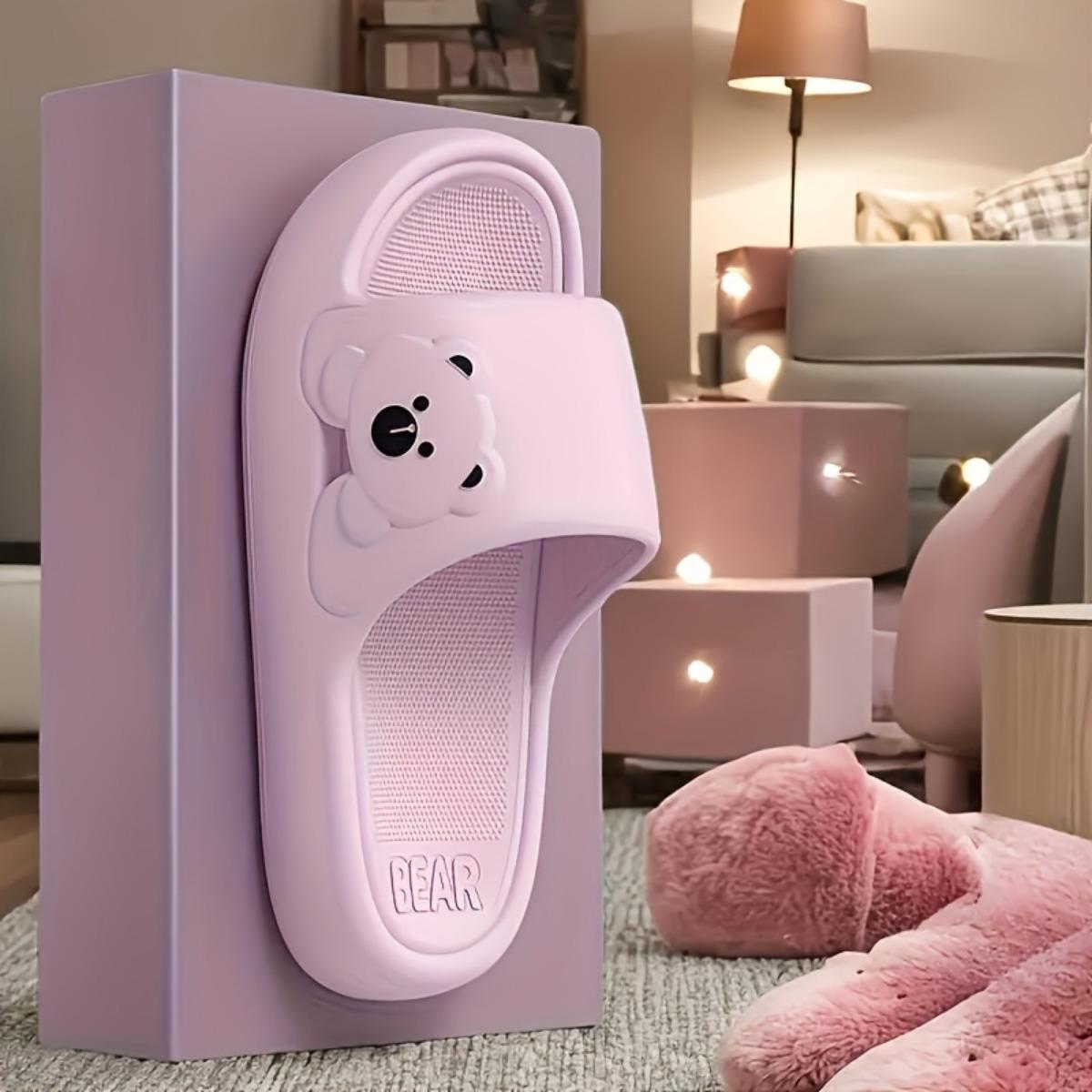 

Модные женские и мужские тапочки с героями мультфильмов, домашние тапочки, дешевые и удобные в носке, нескользящие и не имеющие запаха, домашние женские и мужские тапочки-сандалии из ЭВА 36-37 фиолетовый