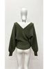 2025 Autumn/Winter V-neck European-American Designer Two-piece Look Knit Sweater with Subtle Sexy Design
