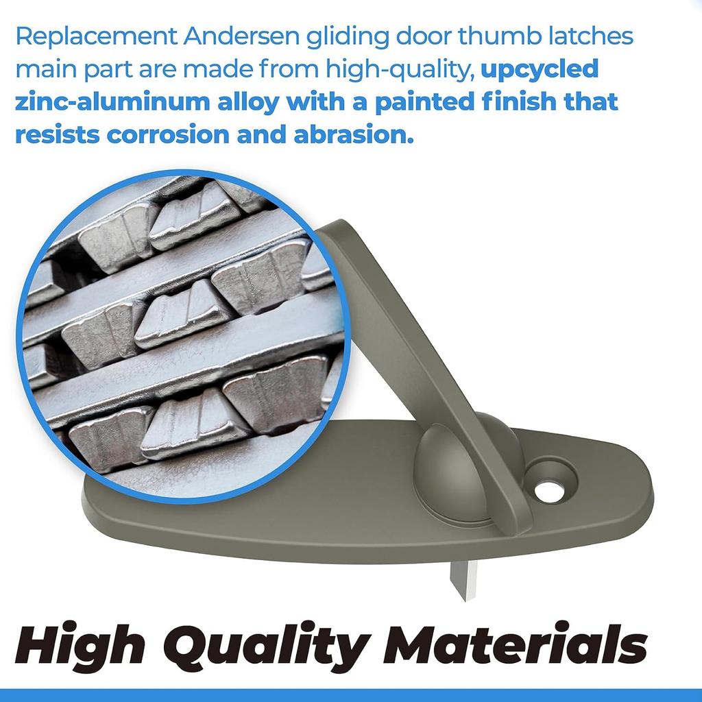 Gliding Door Thumb Latch Compatible with Andersen Sliding Glass Door Lock