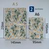 A6 Embroidery Cloth Notebook: Student Planner & Diary