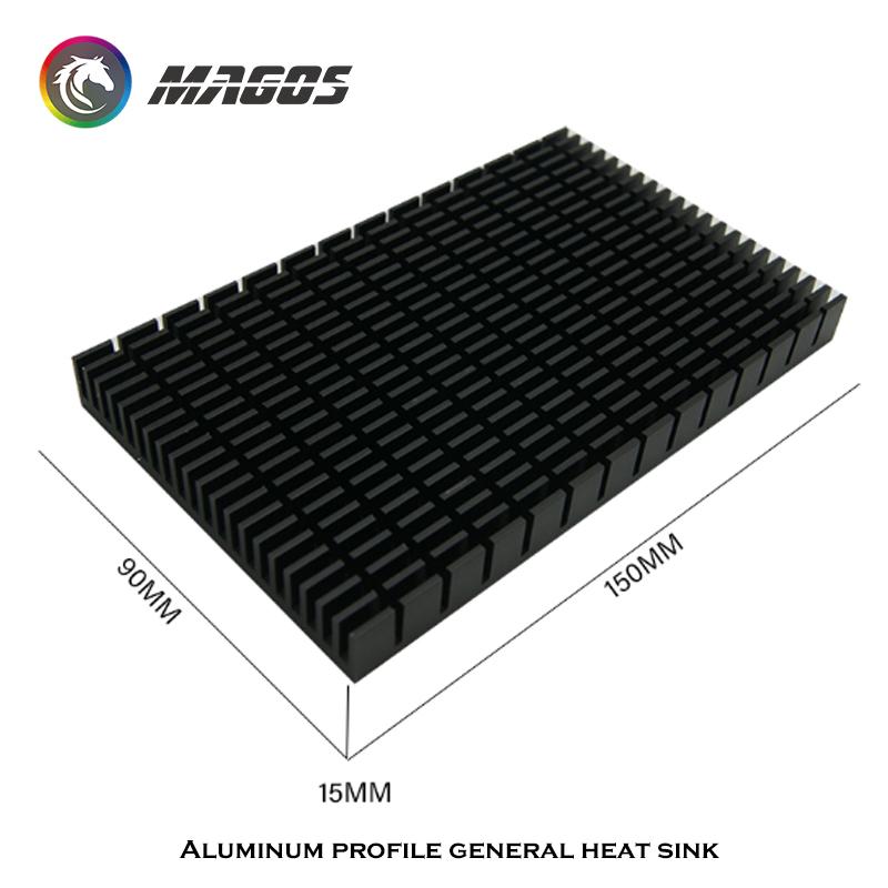 GPU Backplate Radiator VRAM Aluminum Heat-Sink 150*90*15MM For RTX 3080 3090 Graphics Card Backside RAM Cooling MOD