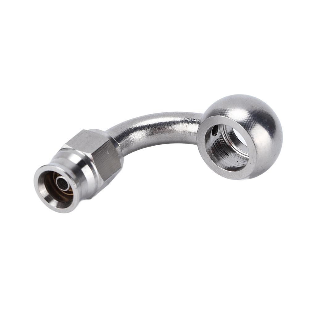 AN‑3 Banjo Eye Brake Hose Fitting Stainless Steel 90 degrees Adapter Automobile Accessories
