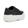 UGG Leather Round Toe Thick Sole Shoes Women Shoes Bright-White Black 1133970-BBGW