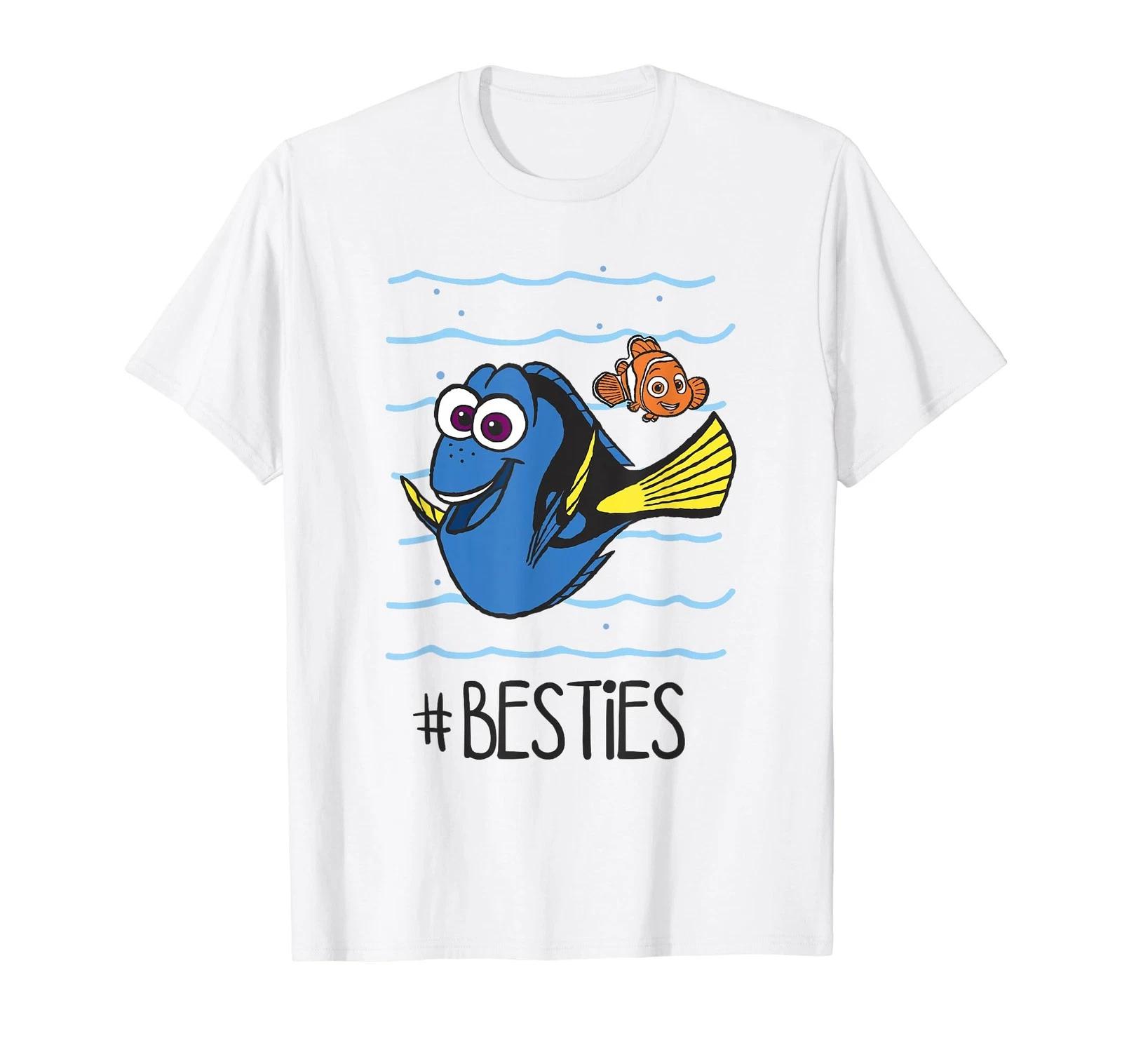 Disney Pixar Finding Dory Nemo & Dory #Besties Chest Poster T-Shirt M