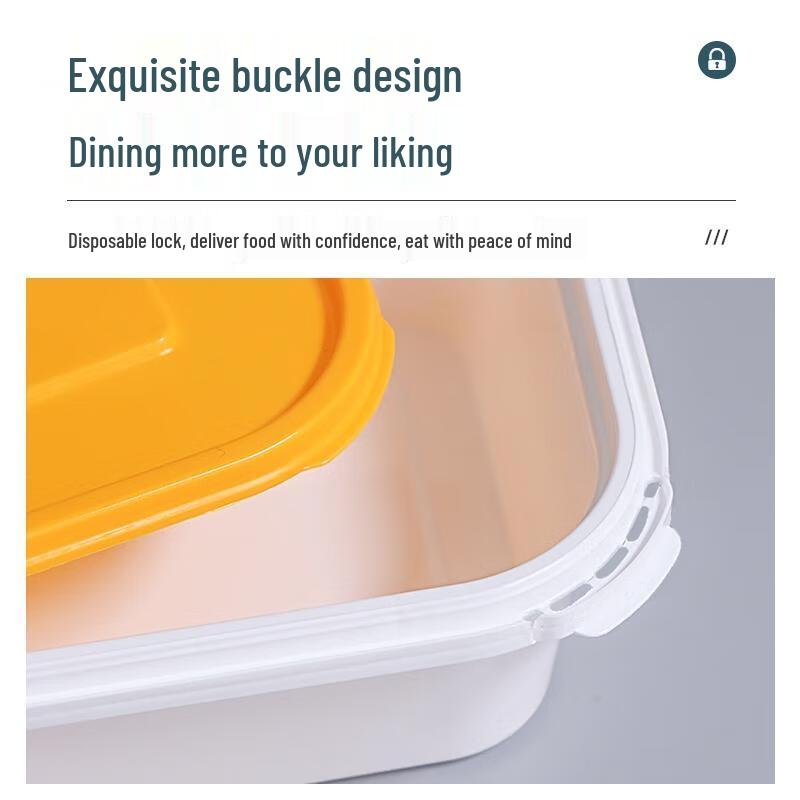 HANDUNYOU Disposable Compartment Takeaway Food Containers