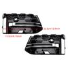 2PCS Front Bumper Fog Light Grille Trim Fit A6L C8PA 2023+ Black Chrome