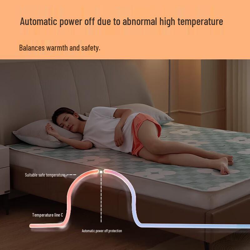 Rainbow Life Single Electric Blanket with Foot Warmer