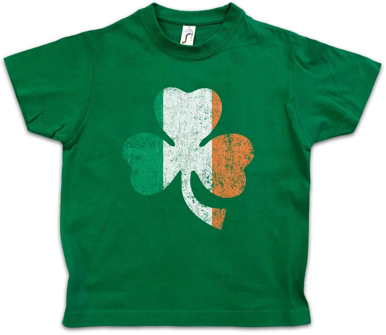 SHAMROCK IRISH FLAG Kids Boys kids boys T-Shirt Cloverleaf Ireland Dublin Belfast Army 150