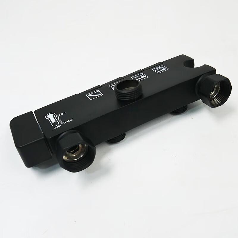 Jingu Lao Elegant Black Copper Piano Button 4-Function Shower System