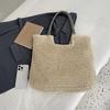 Hand-Woven Armpit Bag Summer Woven Tote Handbag Large Capacity Women's Shoulder Bag Paper Rope Ladies Beach Underarm Bag