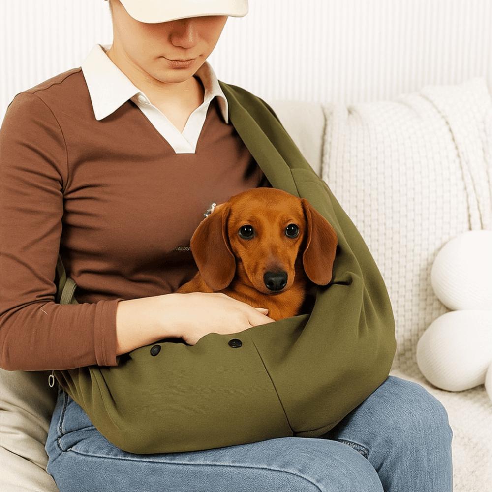 Large Capacity Pet Crossbody Shoulder Bag Polyester Puppy Shoulder Bags  Hands Free Carry