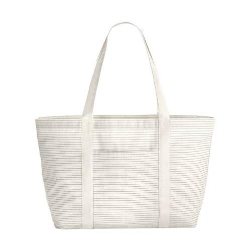 Westford Mill Striped Organic Cotton Shopper Bag