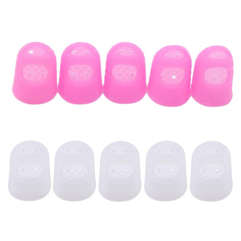 Sewing Thimble Breathable Protective Silicone Finger Thimble Finger Cover Caps Quilting Sewing Needlework Craft NEW