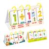 CVC Word Game Pocket Chart Phonics Flash Card Kindergarten Preschool CVC Word Builder Reading Spelling Letter Number Learning Educational Flip Chart