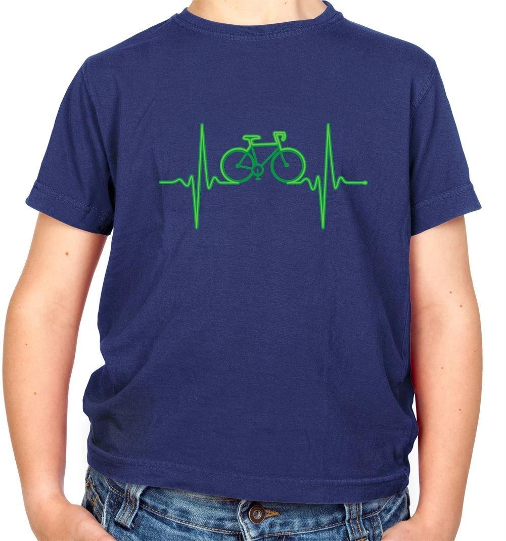Cycling Heartbeat Monitor - Kids T-Shirt - Cyclist Bike Love Bicycle 120