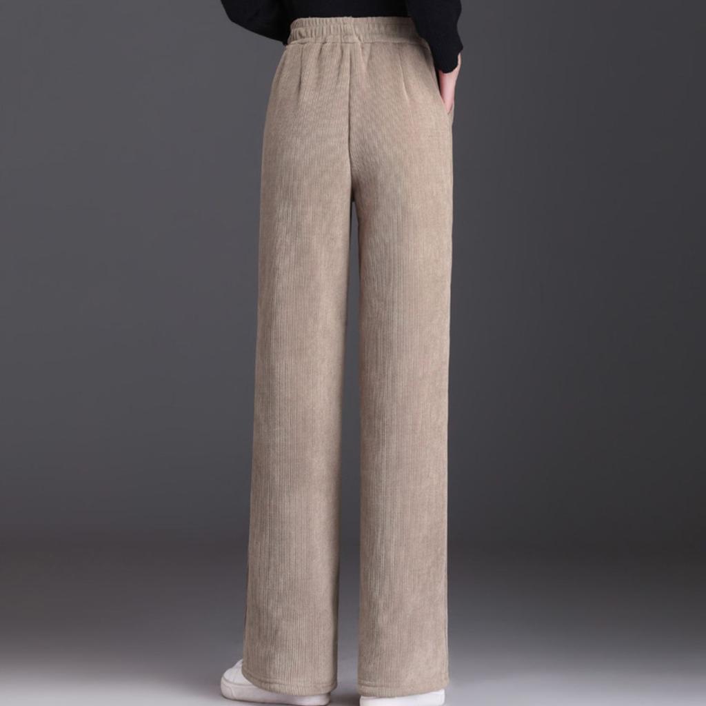 Winter Thick Plush Thicken Women Warm Pants Loose Casual Sports Pants Sweatpants Women Straight Trousers