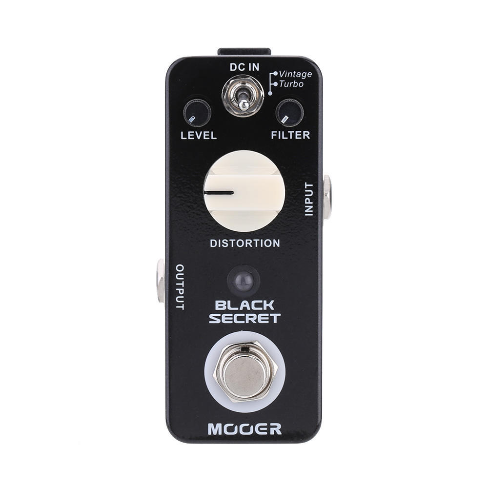 Педаль эффектов для электрогитары Mooer Black Secret Micro Mini Distortion True Bypass — фото 5