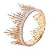 Luxury Full Rhinestone Tiara Crowns for Women/Girls Pageant Prom Round Diadem Wedding Bridal Hair Jewelry Accessories