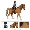 Plastic And Horse Horseman Collectible Figurine Toy For Kids Play And Display