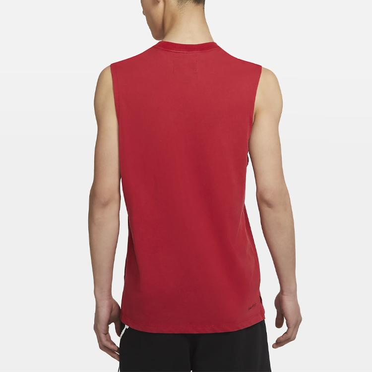 Air Jordan Dri-Fit Quick-Dry Sleeveless Round-Neck T-Shirt Men Tops Red DC3237-687