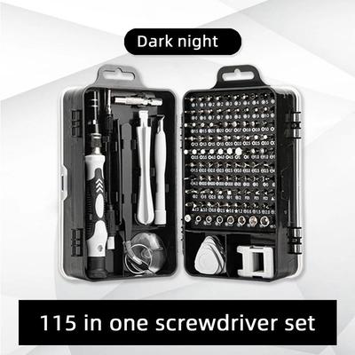115 em 1 Mini conjunto de chave de fenda de conjunto de bits de chave de fenda Conjunto de precisão para laptops Telefone Relógio Tablet Dispositivo eletrônico Ferramenta manual