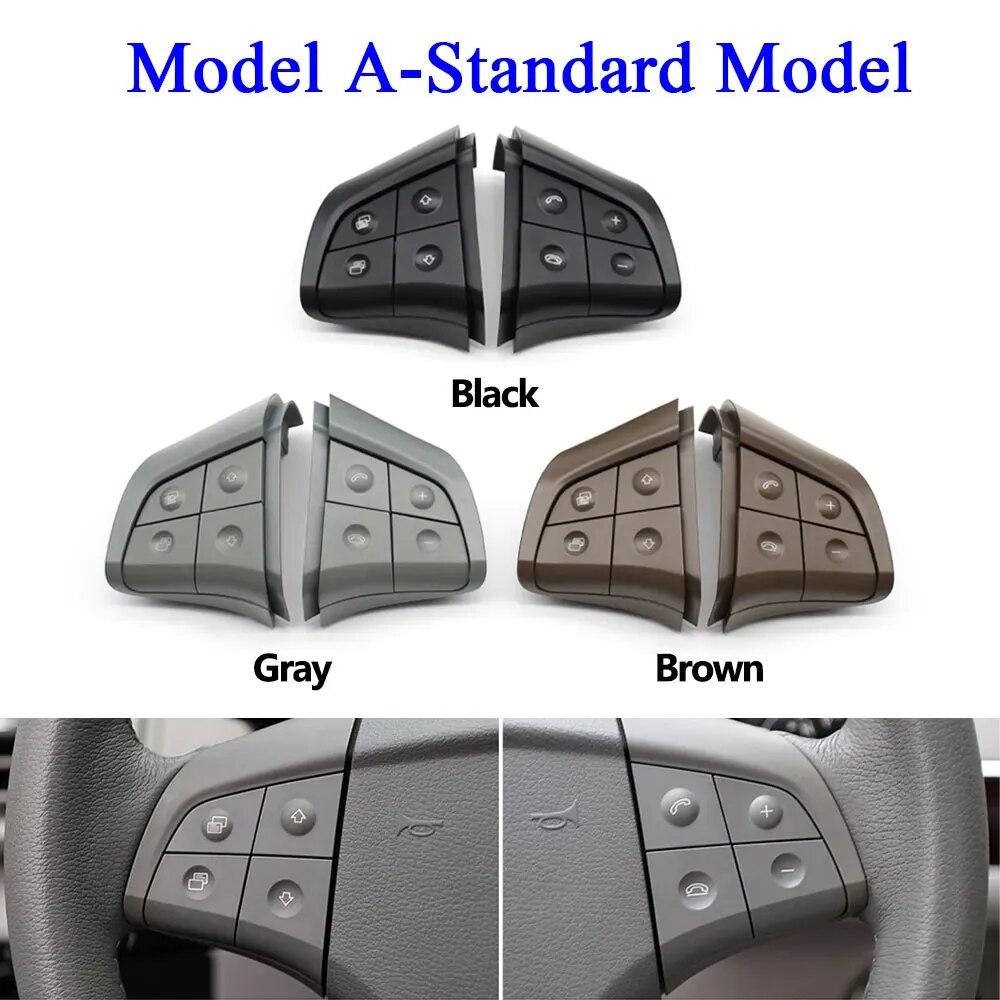 W164 W245 W251 Svart rattbryter Kontrollknapper Bil multifunksjonsnøkler Montering For Mercedes Benz GL ML RB Class