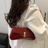 PU Vintage Underarm Bag Flap Decor Handbag New Tote Bag  Party