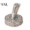 Metal Dip Pen Stand Vintage Round Holder, Durable Exquisite Carved Desktop Ornament, Calligraphy Base Pens And Quill Supply, for Desk Decoration