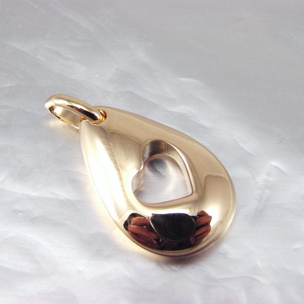 Altesse [F7060] - Zawieszka 'Love' pozłacana