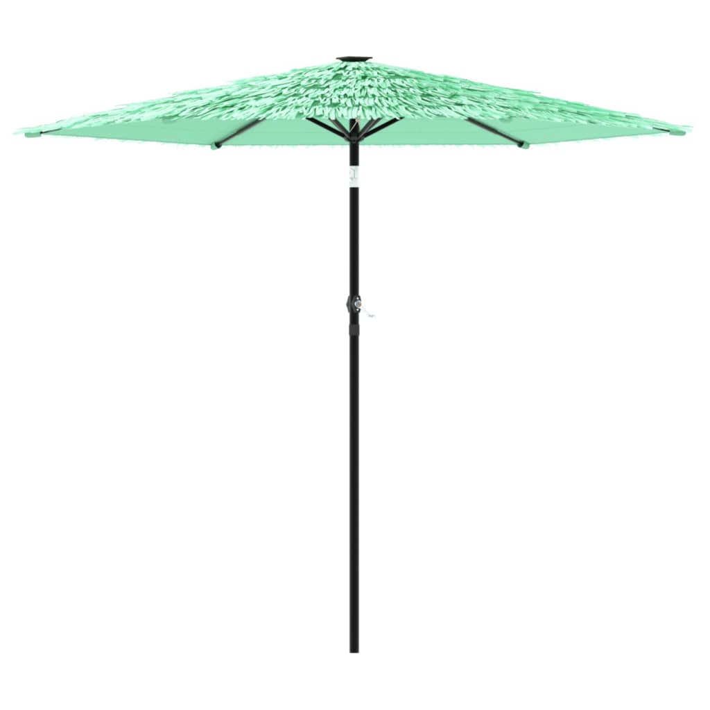 Vidaxl Garden Parasol On Steel Pole, Green, 223X223X213 Cm