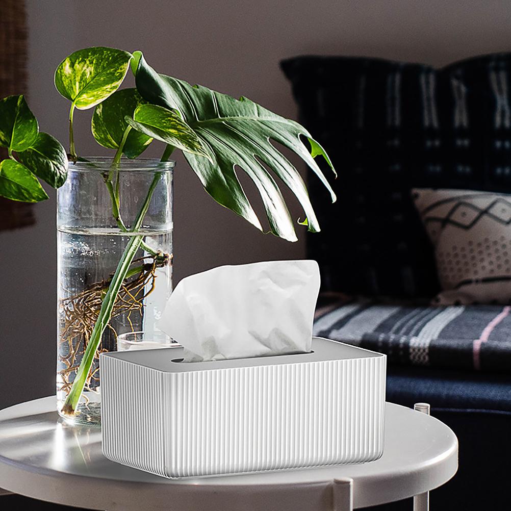 Creative Drawable Lid Tissue Box Lightweight Home Napkin Container Tissue Case For Storage Ganizer Pp Material Black Bins Holder