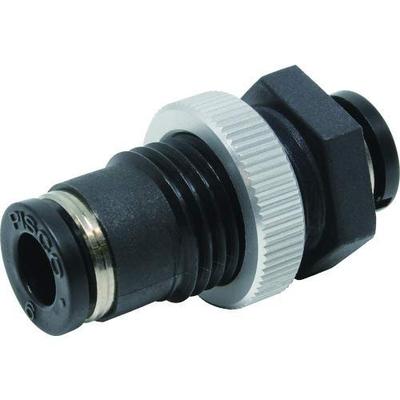 PISCO PMP6 Bulkhead Union Tube Fitting 6mm X 6mm Pneumatic Push-in Connector