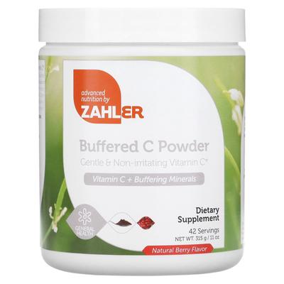 Zahler, pulbere tamponată C, fructe de pădure naturale, 11 oz (315 g)
