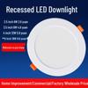 LED Recessed Downlight: 4-Inch 12W & 6-Inch 18W Round with 15cm Opening