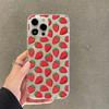 Cute cartoon strawberry Phone Case For iPhone 11 12 13 14 Mini Pro Max XR X XS TPU Clear Case For 8 7 6 Plus SE 2020
