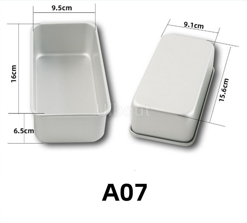 12-20cm Rectangle Cake Mold Aluminum Alloy Bread Dessert Mould Non-stick DIY Cake Bakeware Brownie Mold for Kitchen Baking