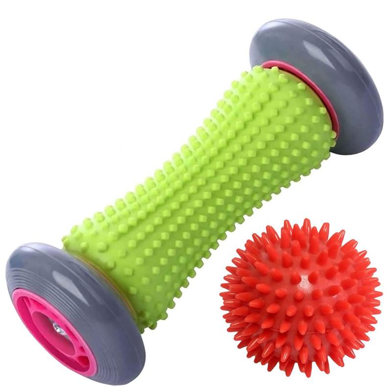 Foot Massager Massage Roller Yoga Massage Ball Plantar Fascia Roller Muscle Relaxation for Sport Fitness Balls Body Exercise Set