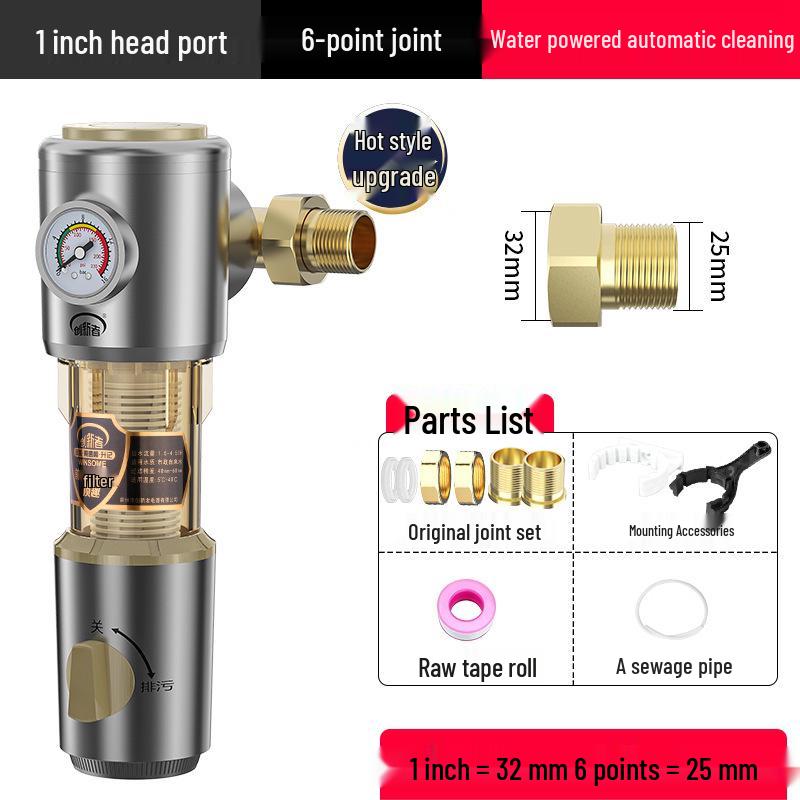 "Filtre à eau pour toute la maison 40 microns pré-lavage"