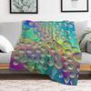 Neon Drips Throw Blanket Multi Purpose Soft Warm Blanket for Home Travel