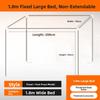 New Expandable Student Dormitory Bed Curtain Stainless Steel Frame Upper And Lower Bunk Bed Mosquito Net Pole Support Rod
