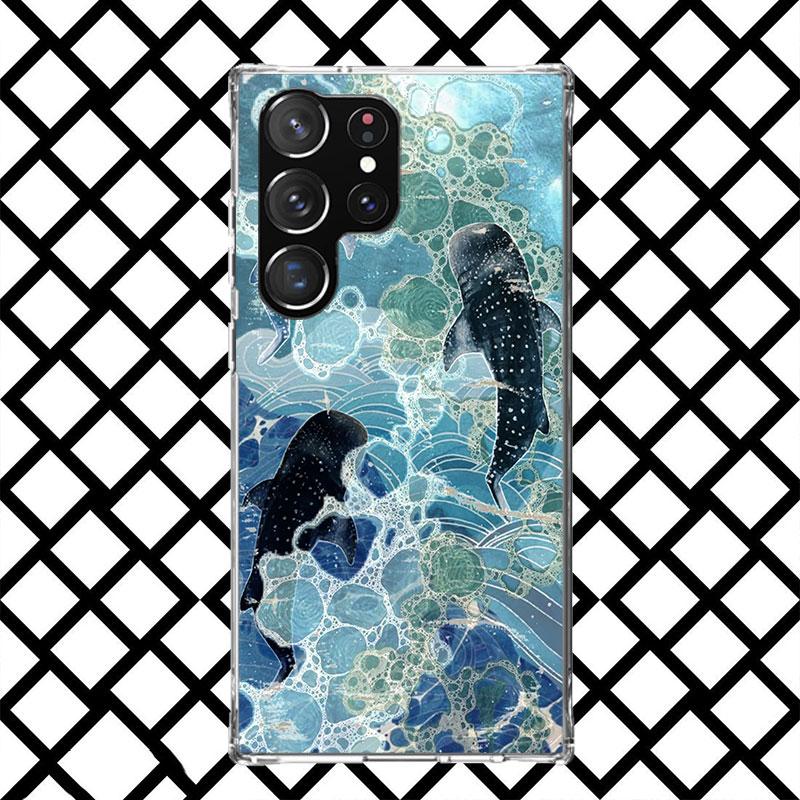 Ocean Whale Shark Phone Case for Samsung Galaxy S26 S25 Edge S24 S23 Ultra S22 Plus S21 FE S20 + Soft Cover Print Fundas Galaxy