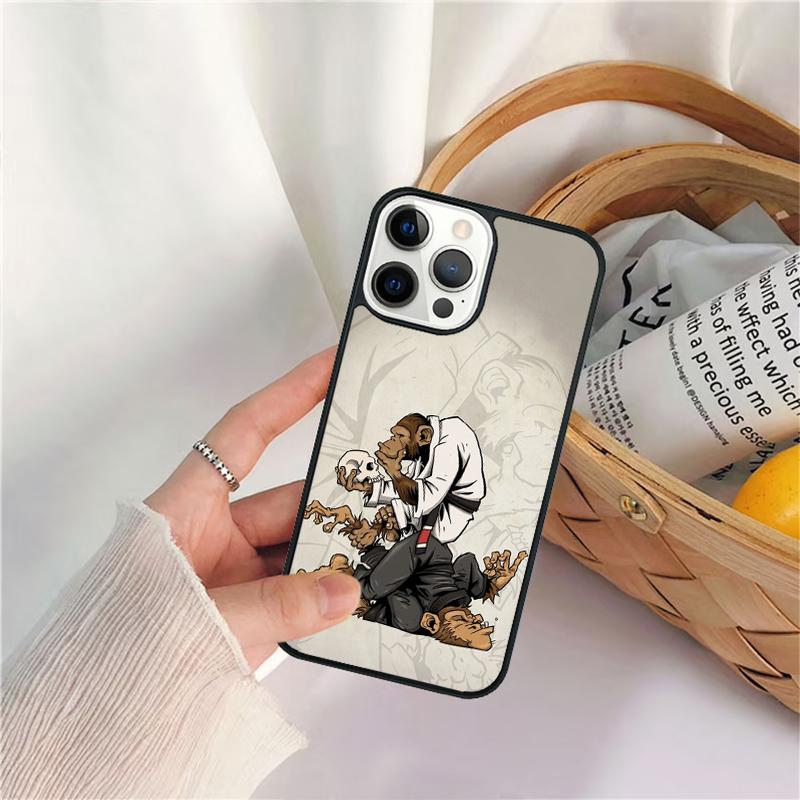 sport Martial Art MMA Fight Jiu Jitsu Phone Case For iPhone 17 Air 16 15 14 11 12 13 Pro  MAX Plus coque Cover Shell
