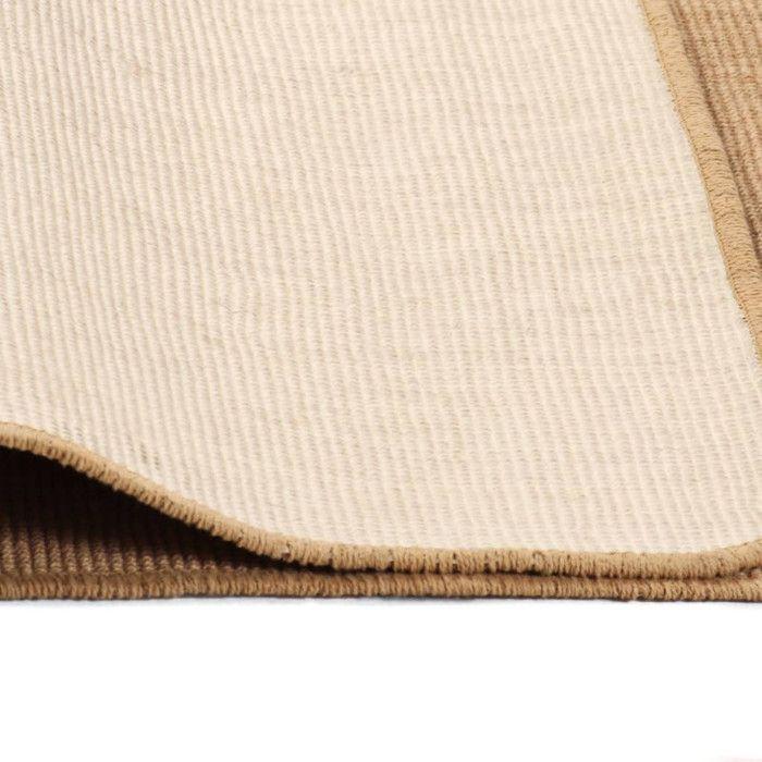 VidaXL Tapis en jute avec support en latex 140 x 200 cm Naturel